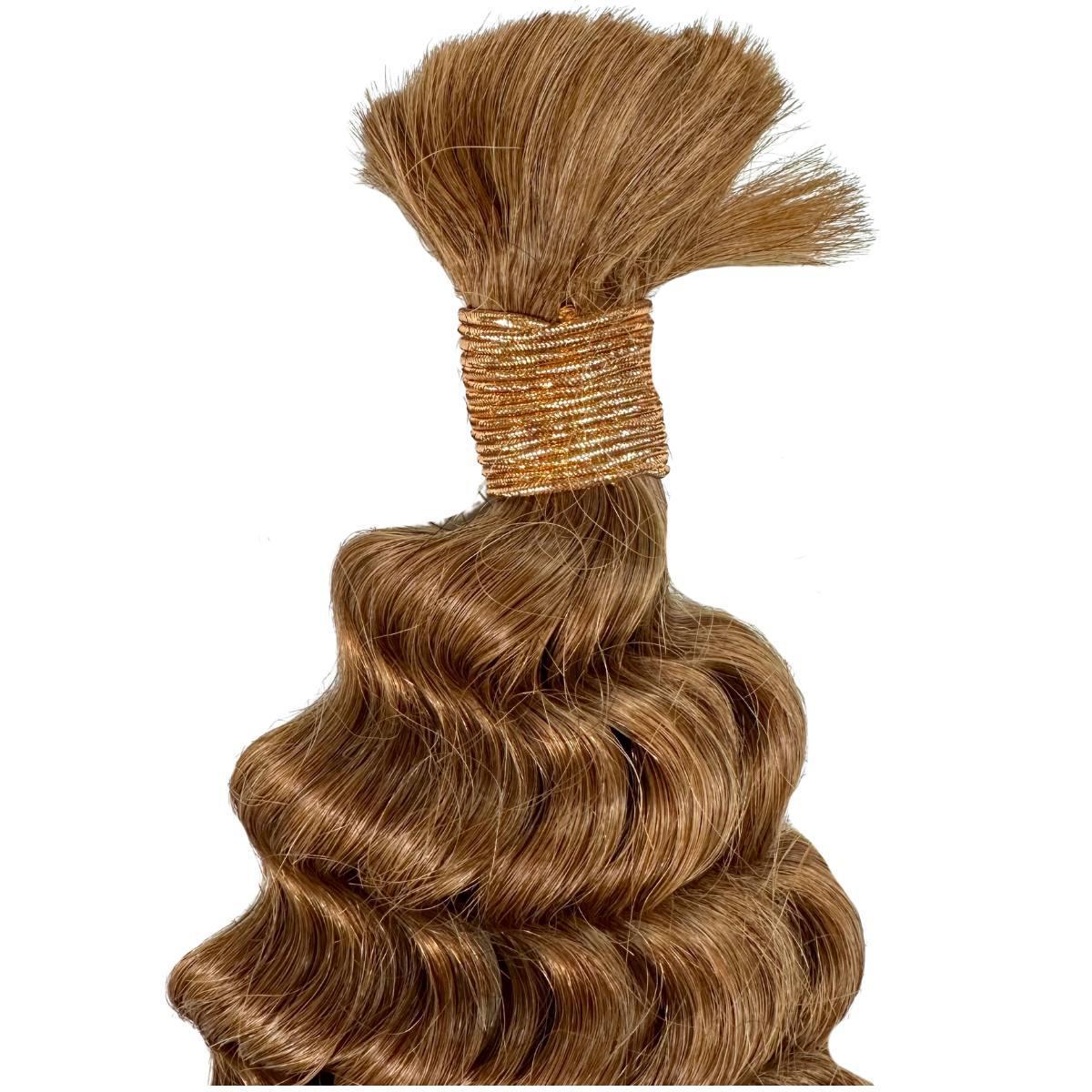 Auburn Deep Wave Bulk Human Hair