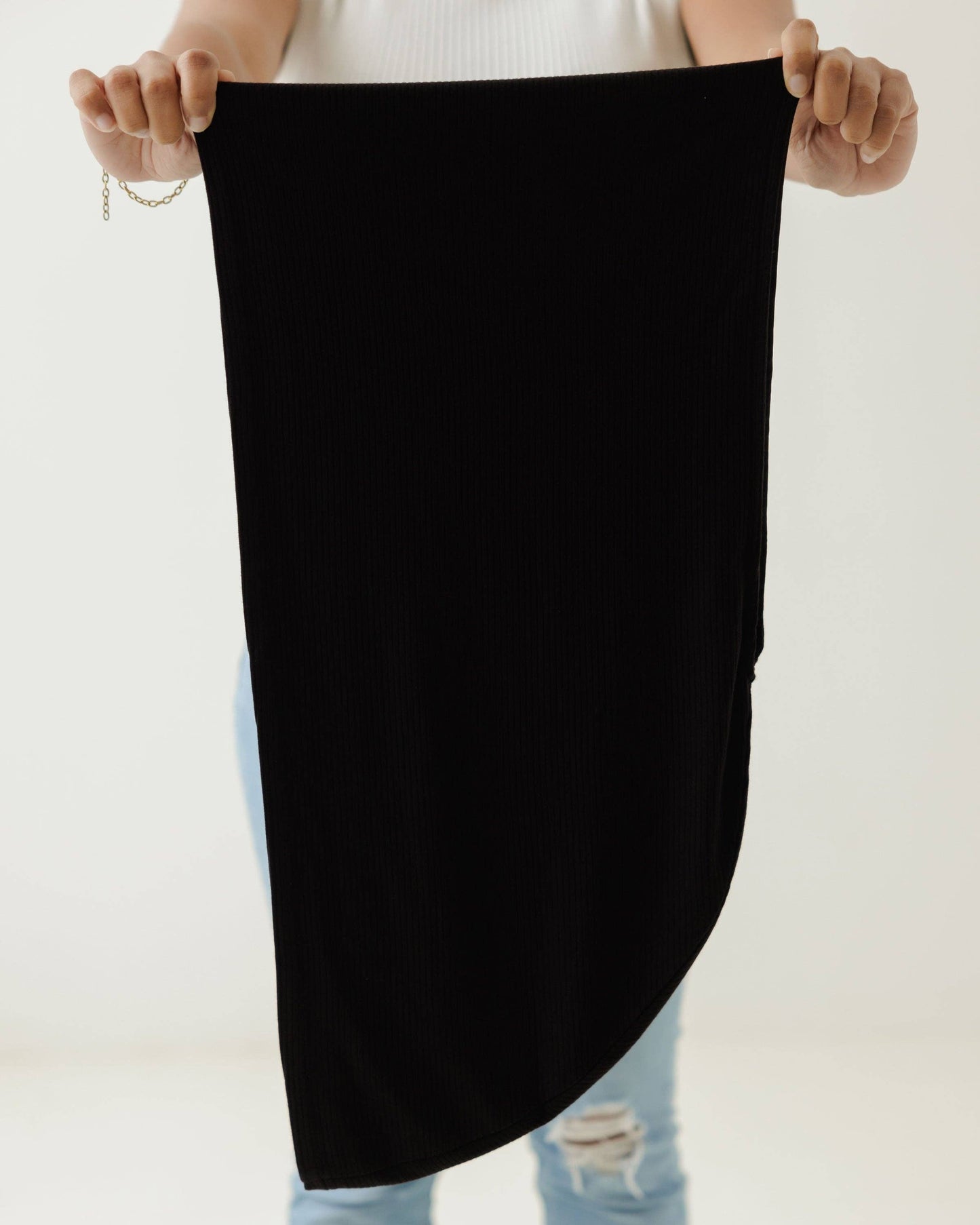 Premium Soft Lined Turban in Jet Black: Black