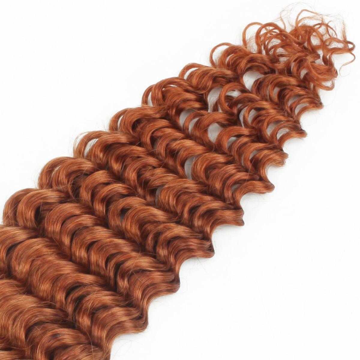 Copper Deep Wave Bulk Human Hair