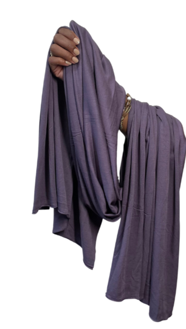 Smoky Purple Stretchy Head Wrap