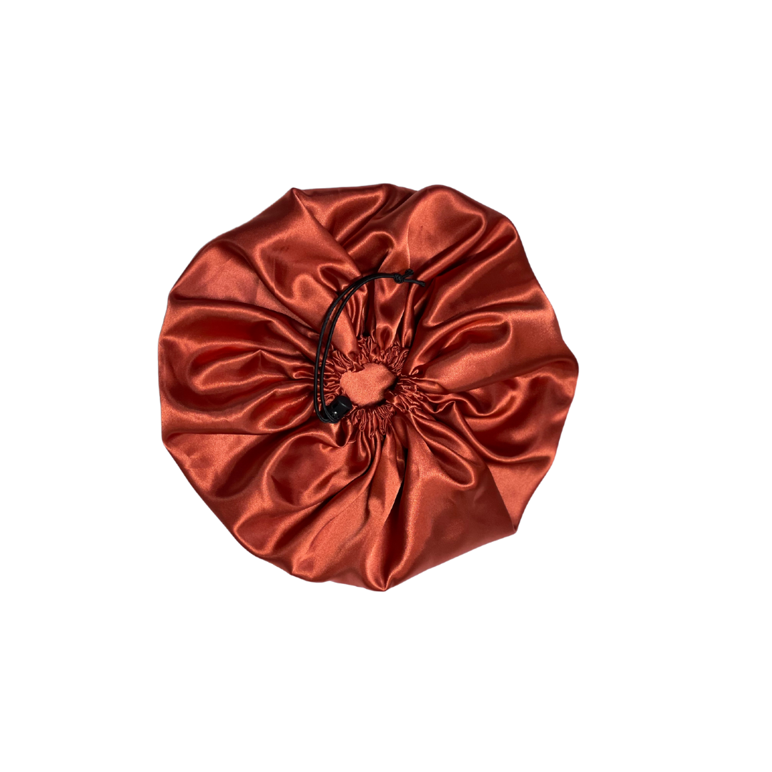 Rust Satin Bonnet