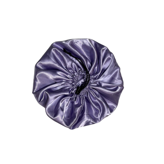 Purple Satin Bonnet
