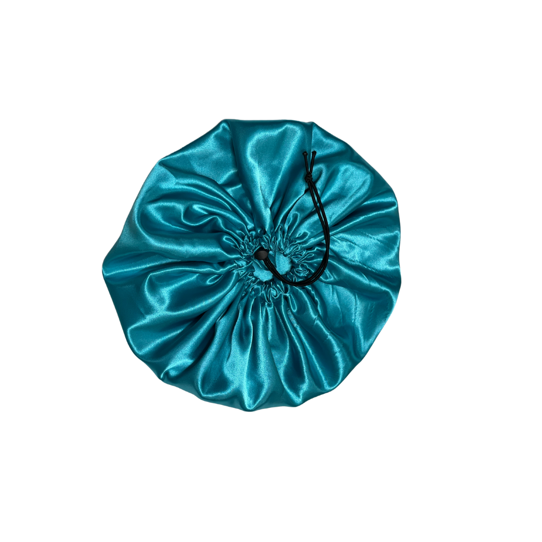 Tiffany Blue Satin Bonnet