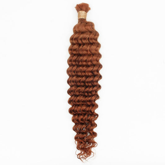 Copper Deep Wave Bulk Human Hair